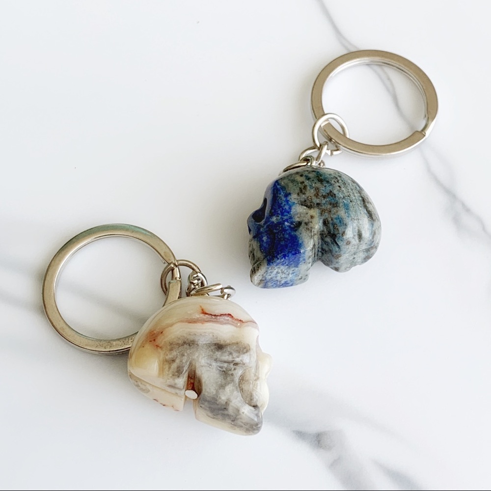 ❌SOLD❌Skull Keychain | Minerals Skull - Picture 8 of 8